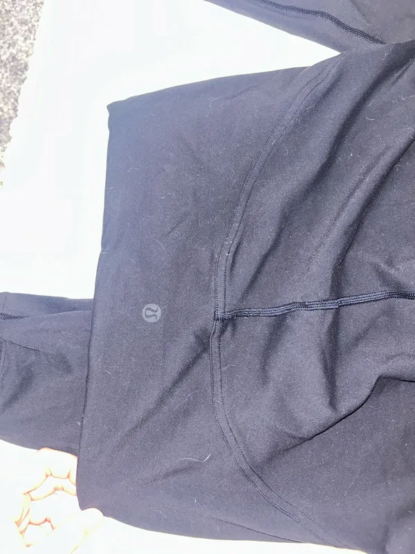 Black size 6 lululemon fast & free leggings - Image 2
