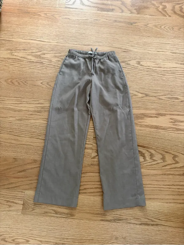 Abercrombie Casual Drawstring Pants in Taupe - Image 3