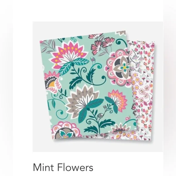 Vera Bradley RETIRED: | Mint Flowers pattern medium size crossbody purse - Image 14