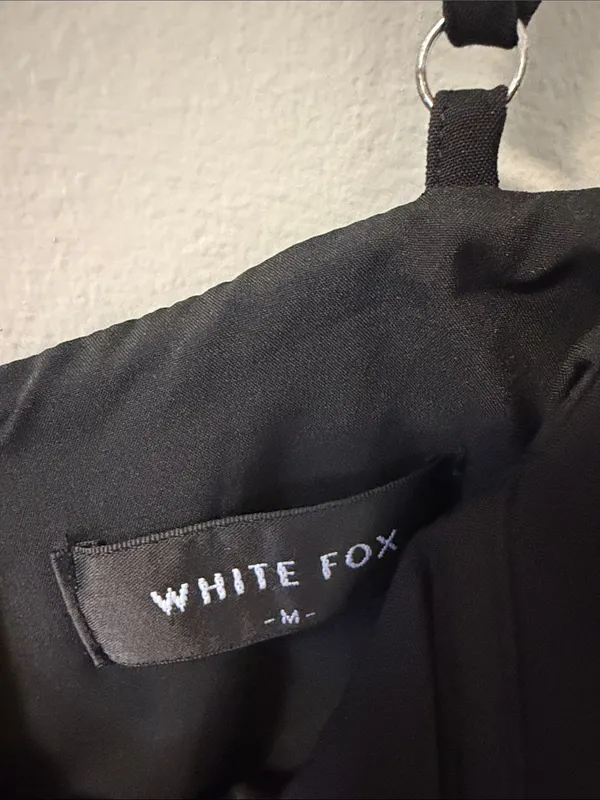 White fox corset tank Bustier Black M - Image 5