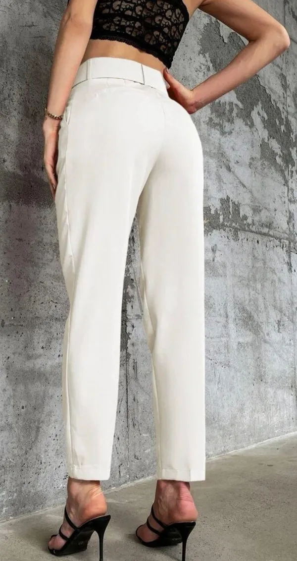 High Waisted Belted Pants - Image 3