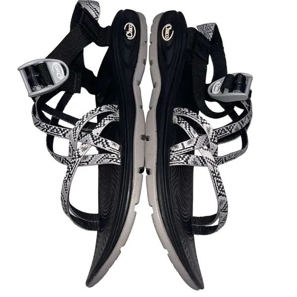 Chacos Women’s Gray & Black Classic Strappy Sandals size 10 - Image 3