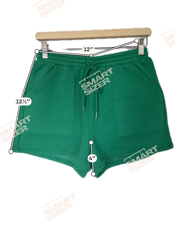 Annabess Women's Green Athletic Drawstring Shorts with Front Pockets Size M - Image 7