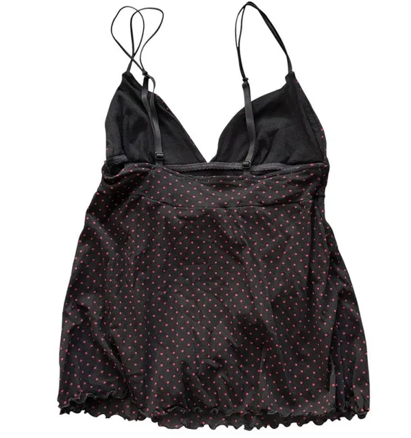 Cosabella Made in Italy S black red polka dot cami - Image 2
