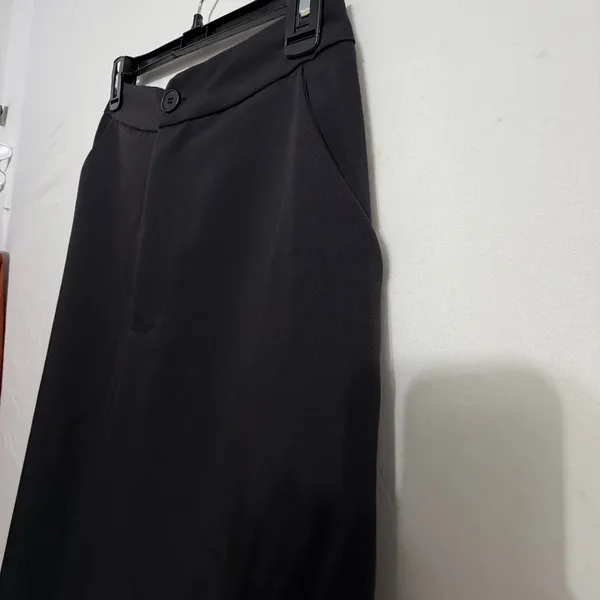 women’s Black High Rise Wide Leg Pants | Minimalist Workwear Small New (A459)✨ - Image 5