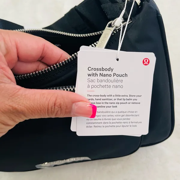 Lululemon Black Crossbody Bag with Nano pouch - Image 6
