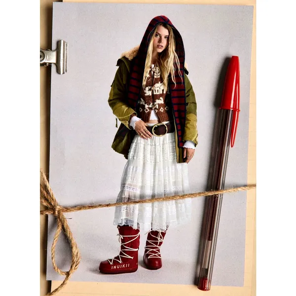 Free People We The Free Pieces of Me Parka Sage size M - Image 3