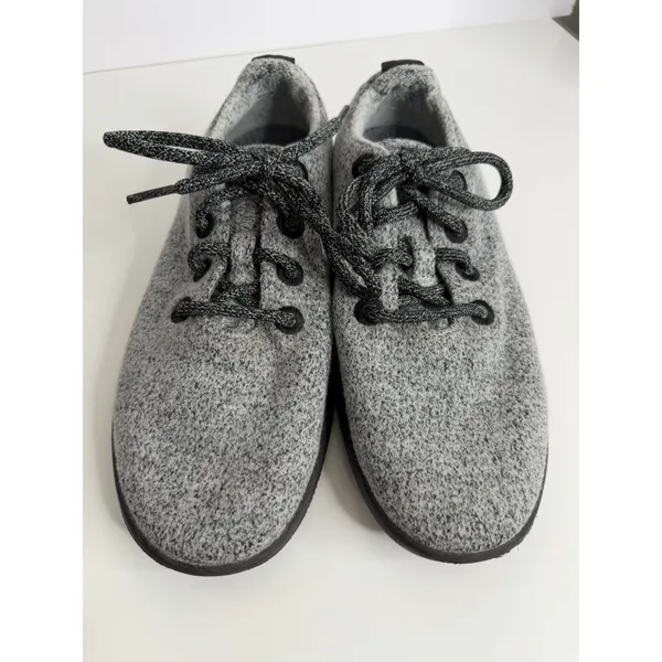 Allbirds Women's Wool Runner Gray Black Merino Wool Sneakers Size 8 Normcore - Image 3