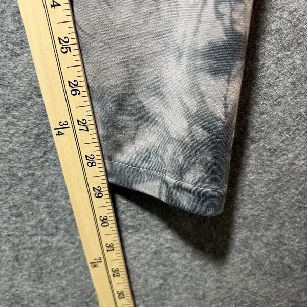 Kensie‎ Womens Grey White Tie Dye Leggings Size 6 Elastic Waist Slim Fit Pants - Image 3