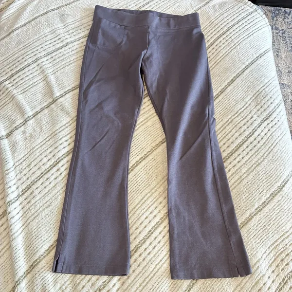 American Giant Pants Womens Size 4 Gray Ponte Kick Flare Stretch Pull On Casual - Image 3