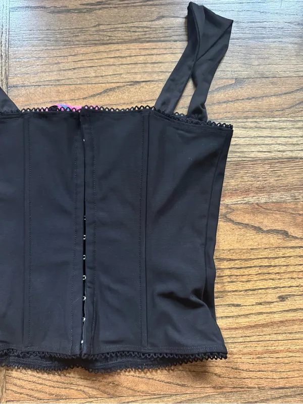 Edikted NWT Black Corset-Style Camisole Tank - Image 3