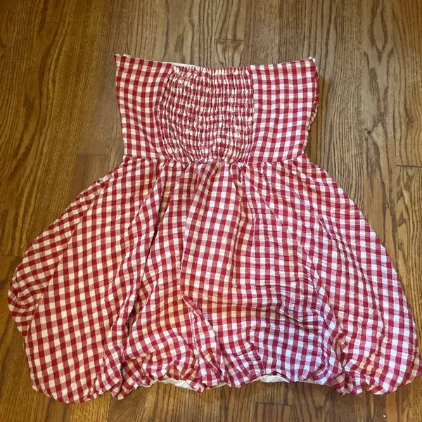 By Together Gingham Strapless Mini Dress - Image 2