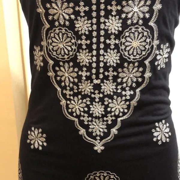 INC little black sleeveless sequin dress - Image 3
