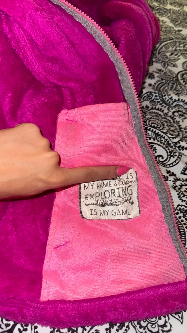 North Face Womens Pink Fleece Jacket - Image 4