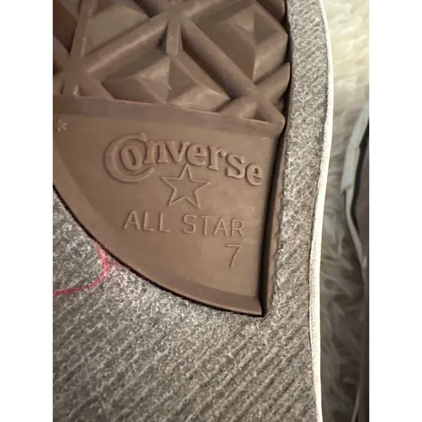 Converse All Star Chuck Taylor Low Top Sneakers Gray Women's Size 9 men Sz‎ 7 - Image 6