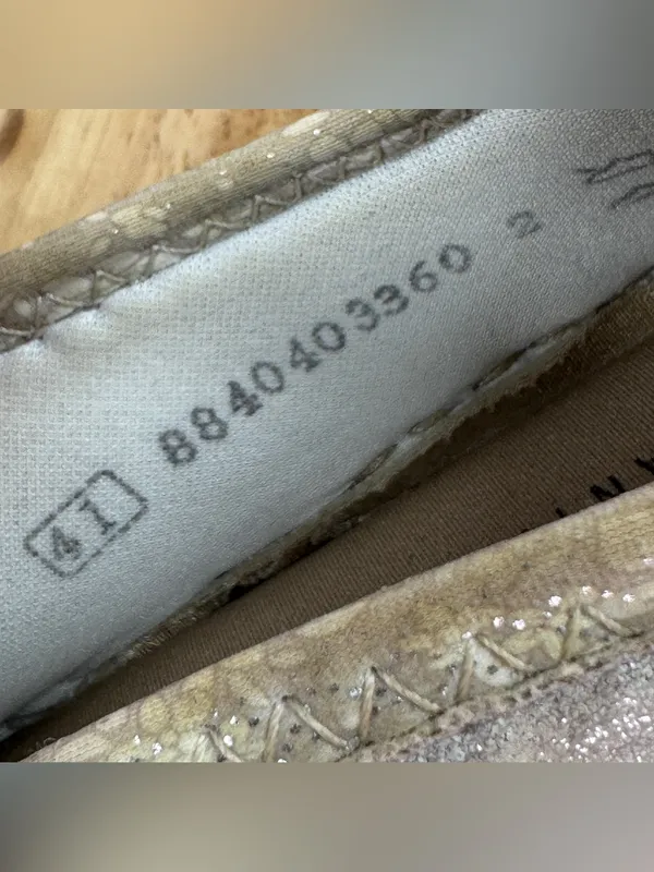 Rieker N42K6 Nikita Slip-On Sneakers Metallic Silver 41 US 9.5 Athleisure - Image 10