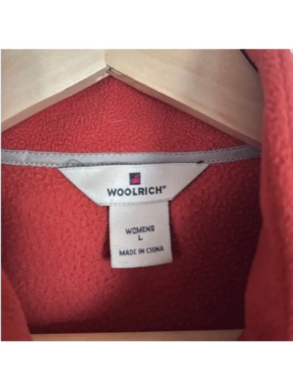 Woolrich Fleece Vest Burnt Orange Size L - Image 5