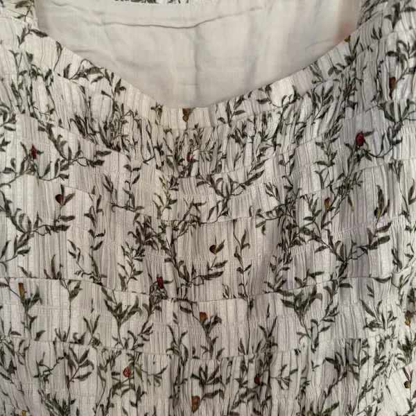 Sir The Label Alba Leaf Printed Mini Dress XS Tie Shoulder Straps Wedding Guest‎ - Image 10
