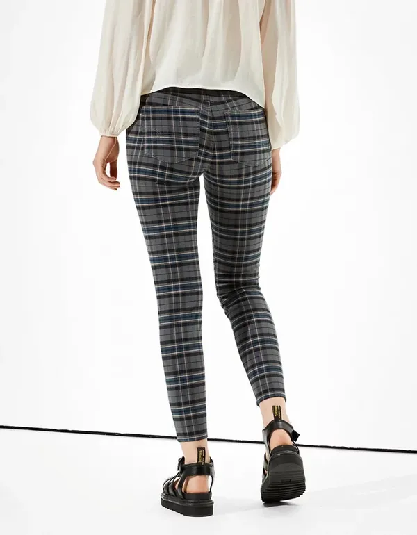 American Eagle Plaid Dress Pants - Image 3