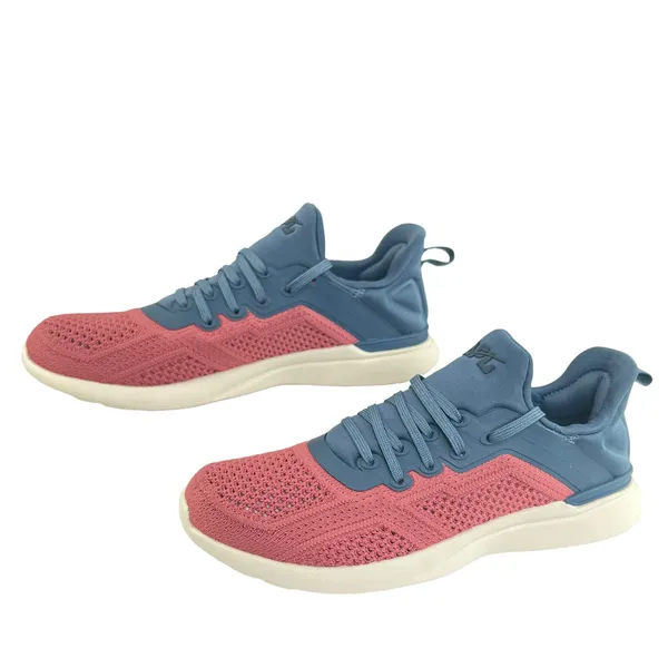 APL Techloom Racer Womens Sneakers Blue Pink Size 7.5‎ Comfort Mesh Low Tops - Image 9