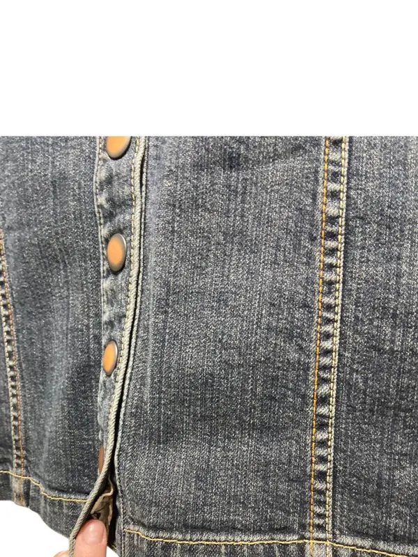 Gap Denim Skirt Blue Size 12 Y2K Lace Festival Coastal Spring Cottagecore Casual - Image 8