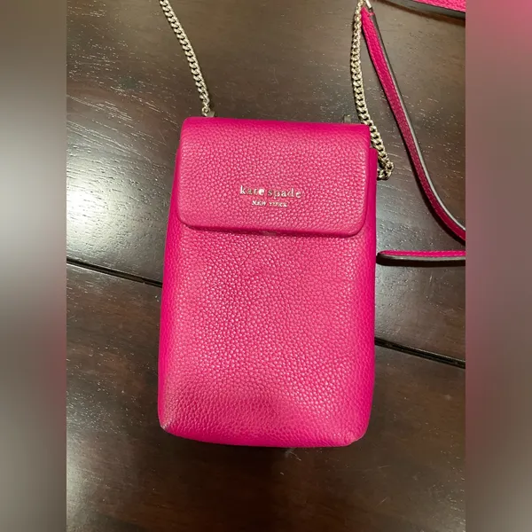 Kate Spade New York‎ Roulette Mini Pebbled Leather Phone Crossbody Bag - Image 7