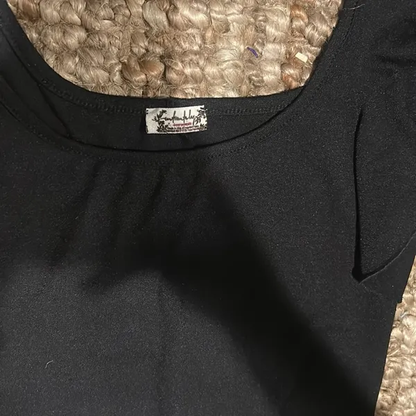 Intimately Free People Black Ruffle Hem Tank - Image 4