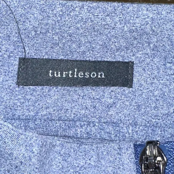 Turtleson Siro‎ Long Sleeve Golf Full Zip Performance Mock Neck Jacket Large Blue - Image 5