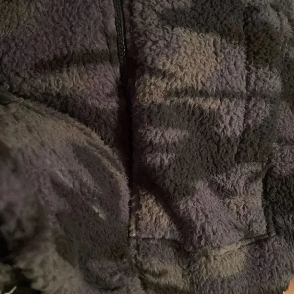 Zenana camo Vest Hooded Hoodie Soft Fuzzy Faux Sherpa Fleece size Small (4488) - Image 8