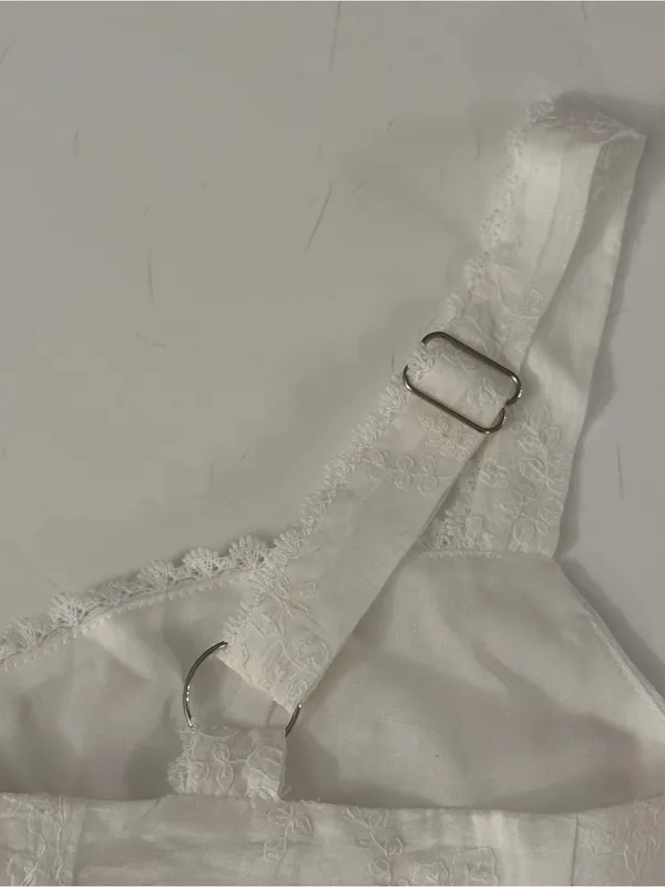 Peppermayo White Lace Button-Front Tank (Addictive Top - White) - Image 6