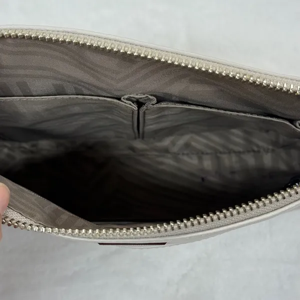 Rebecca Minkoff Crossbody Bag Leather Silver Hardware Pale Gray Small‎ - Image 13