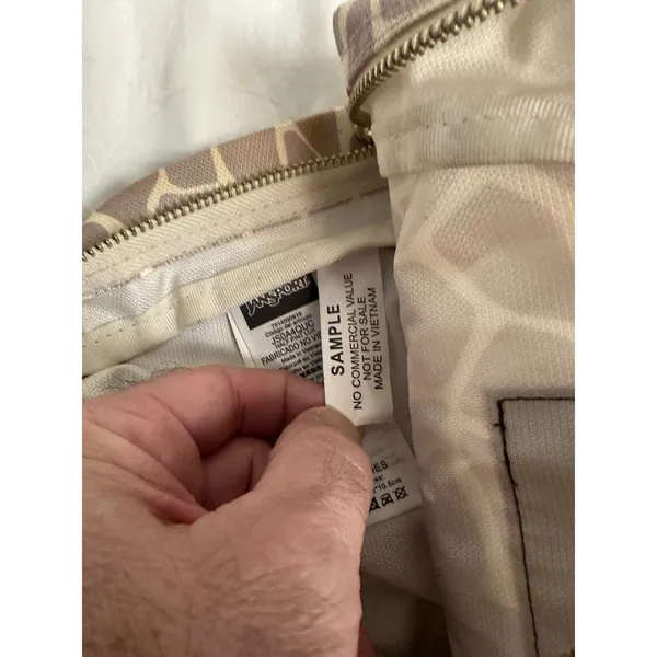 Jansport Mini Animal Print Sample Backpack Rare Cheetah Print Gold And Cream - Image 5