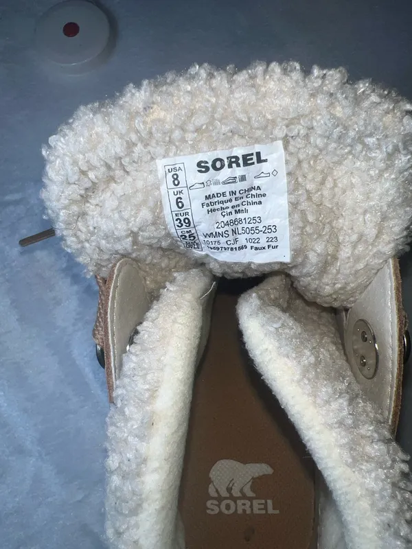 Sorel Tan Lace-Up Shearling Boots - Image 5