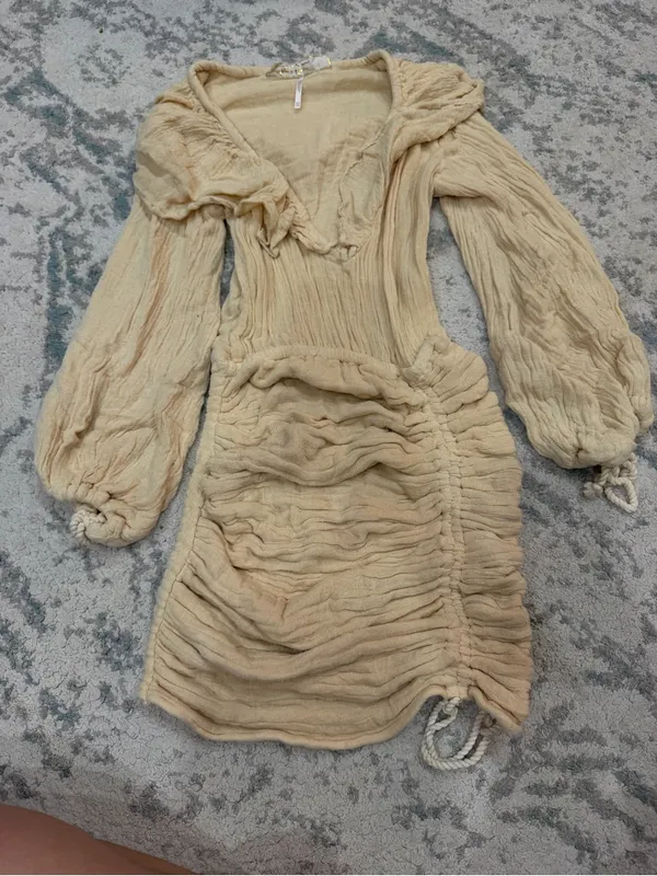 Jen’s Pirate Booty x Free People Vambelle Ruched Cotton Mini Dress - Image 3