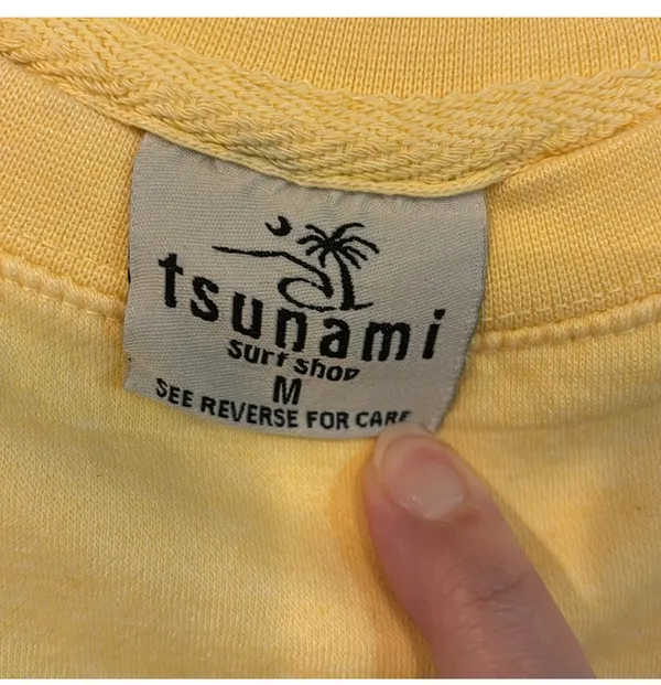 Tsunami Myrtle beach sweatshirt Yellow Size M - Image 2