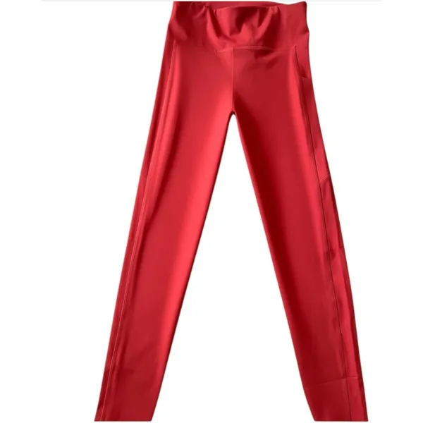 Vuori Stride Leggings XS Poppy Red‎ High Rise Athletic Yoga Workout Pants NWOT - Image 3