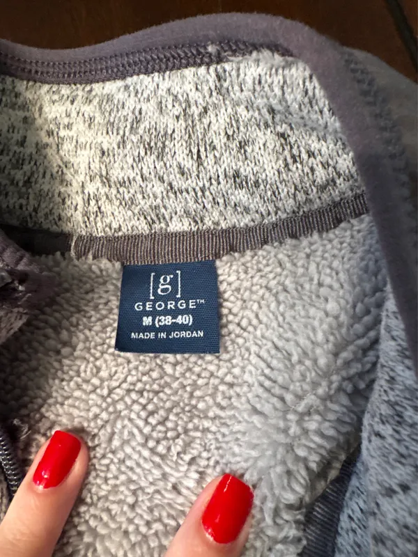 George Zip Up Jacket Gray Size M - Image 2