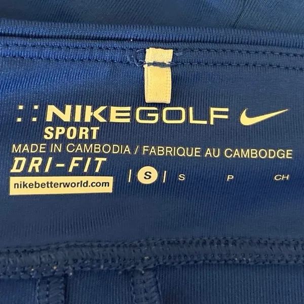 Nike Golf Blue High Waist Back Slit Tennis Athletic Straight Mini Skirt Size S - Image 4