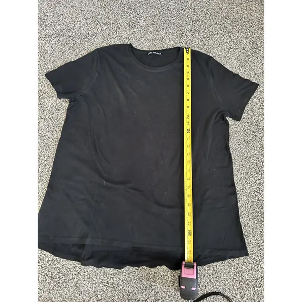 Zara black short-sleeve crew neck t-shirt L - Image 3