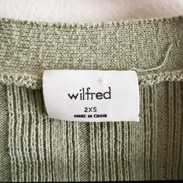 Aritzia Wilfred Merino Wool V-neck Cardigan Size XXS - Image 6