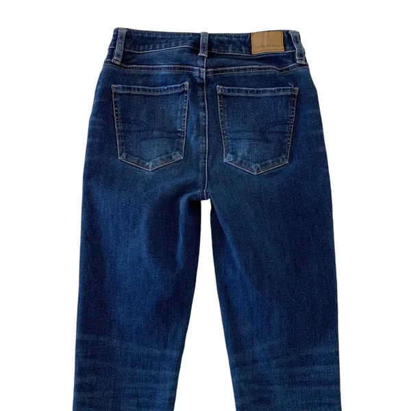 American Eagle The Dream Jean Skinny Jeans Blue Stretch Low Rise 0 Regular - Image 4
