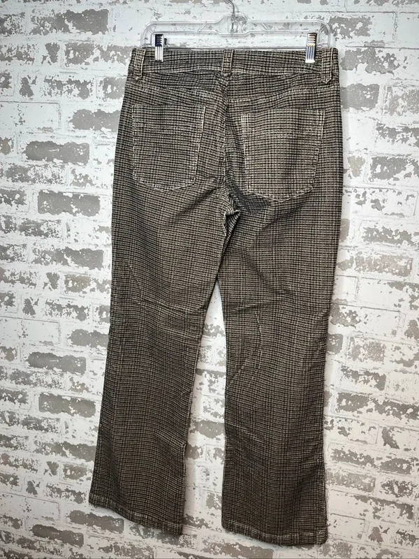 American Eagle | women velvet corduroy plaid bootcut pants - Image 8