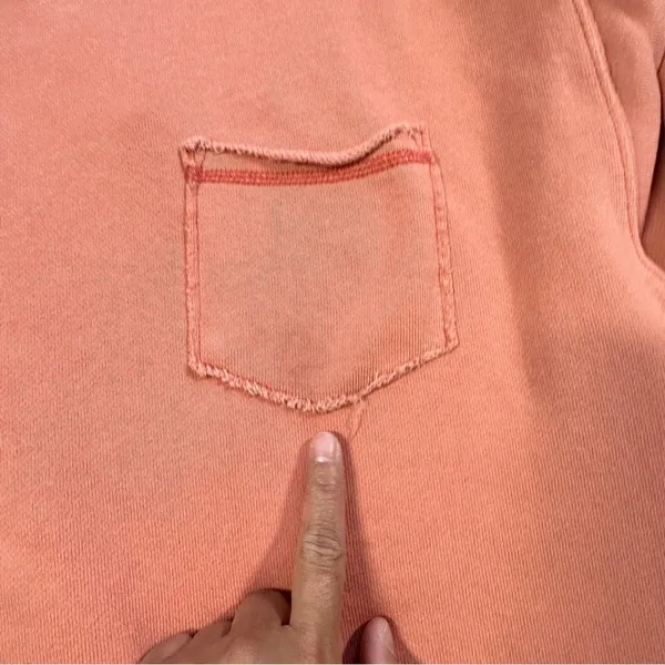 aerie Women’s Pullover Crew Neck Sweatshirt Longsleeve Lounge in Coral Orange M - Image 16