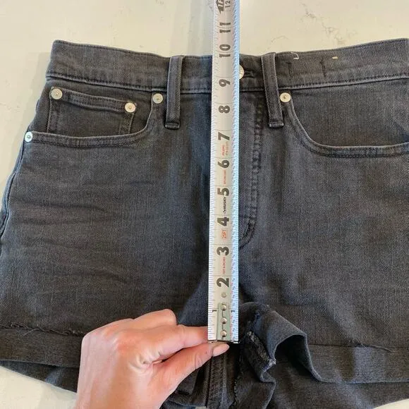 Madewell High-Rise‎ Denim Shorts Black Size 24 - Image 8