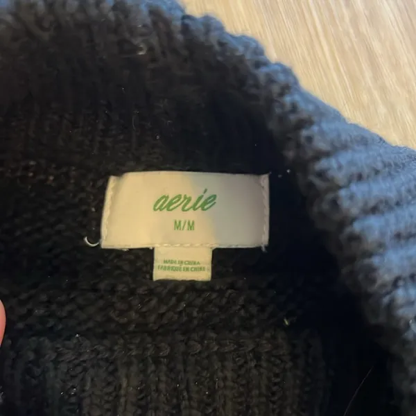 Aerie Black Sweater Size Medium - Image 2