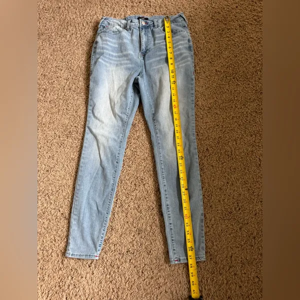True Religion Halle High Rise Super Skinny Jeans Light Blue size 30 - Image 7