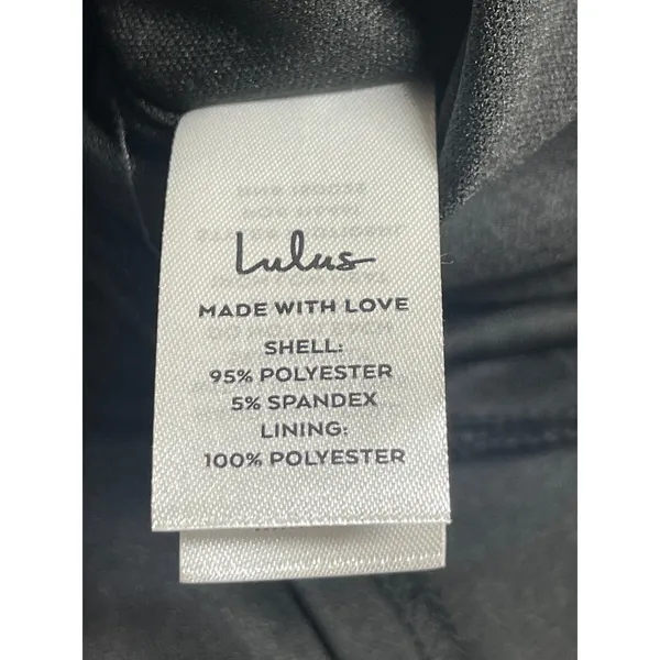 NEW Lulus Black Strapless Tube Bandeau Cutout Pleated Plisse Romper Shorts Sz S - Image 4