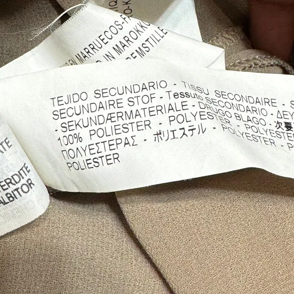 Zara Womens VNeck Sleeveless Layered Tank Top tan Small faux suede S Casual Chic - Image 8