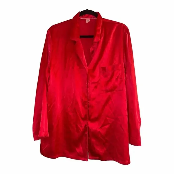 ✨Victoria's Secret Y2K Satin Pajama Red Sz Large Set✨ - Image 5