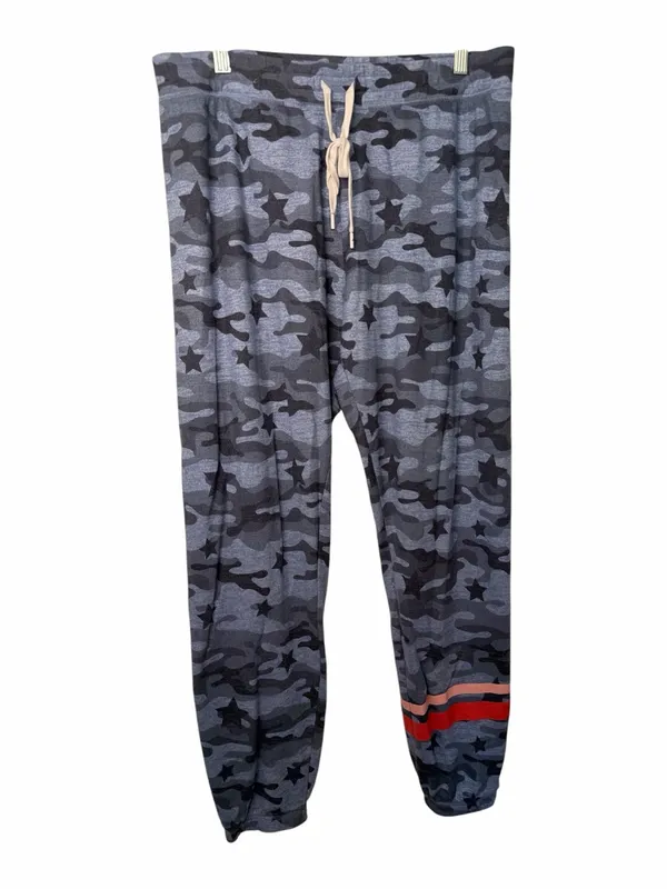 PJ Salvage Women's Blue Camo Print Jogger Pants and Matching Tank - Image 2